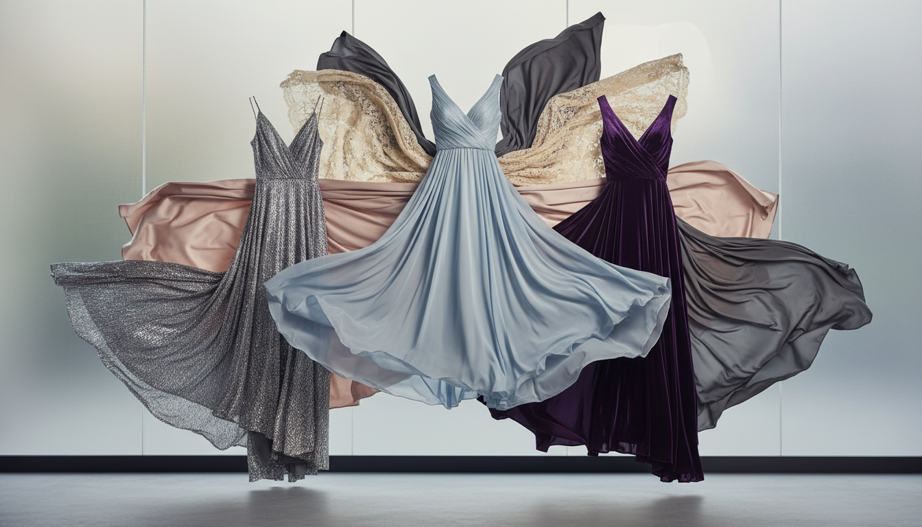 Fabric Psychology: Materials That Move Minds - dresses and evening gowns | Pretty N Poison