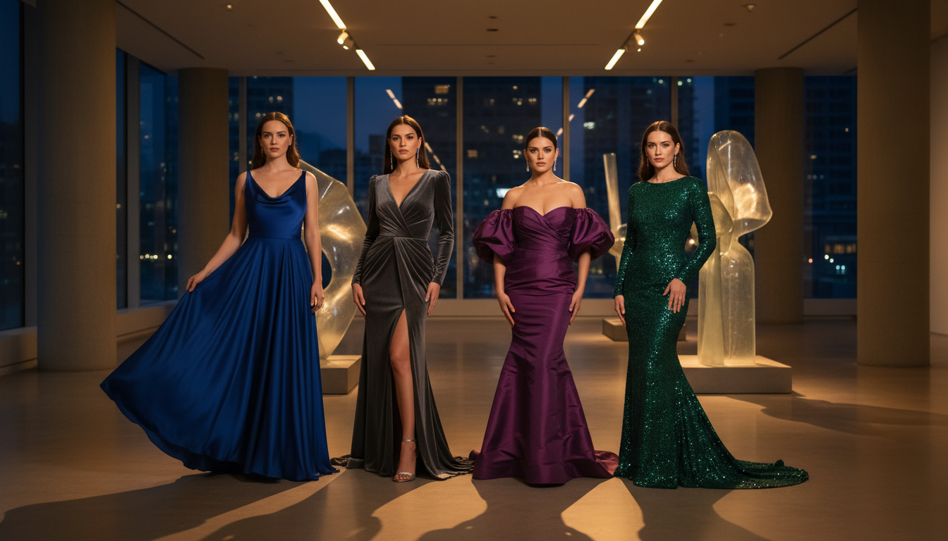 Color Theory for Night Owls: Beyond Basic Black - evening dresses | Pretty N Poison