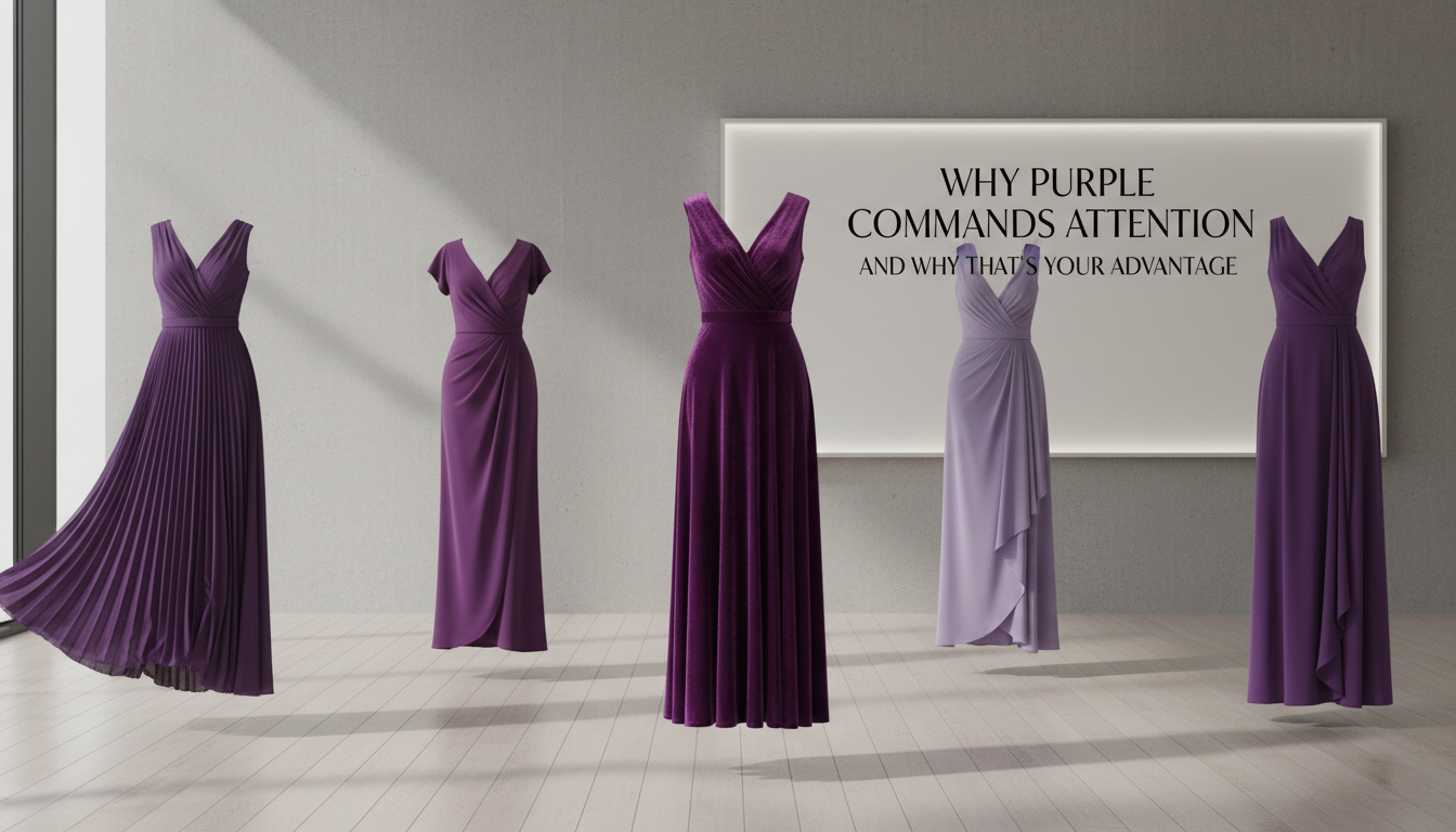 Why Purple Commands Attention (And Why That's Your Advantage) - purple dresses for women | Pretty N Poison