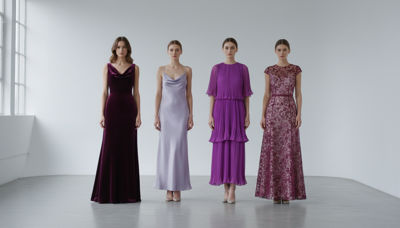 Fabric Choices That Enhance Purple Dresses - purple dresses for women | Pretty N Poison
