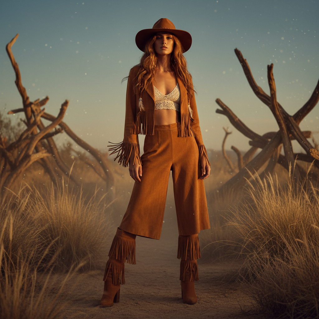 Boho Chic in Suede: The Texture Taking Over - 2025 Fashion Trends: Hot Pants, Suede & Yellow Rule the