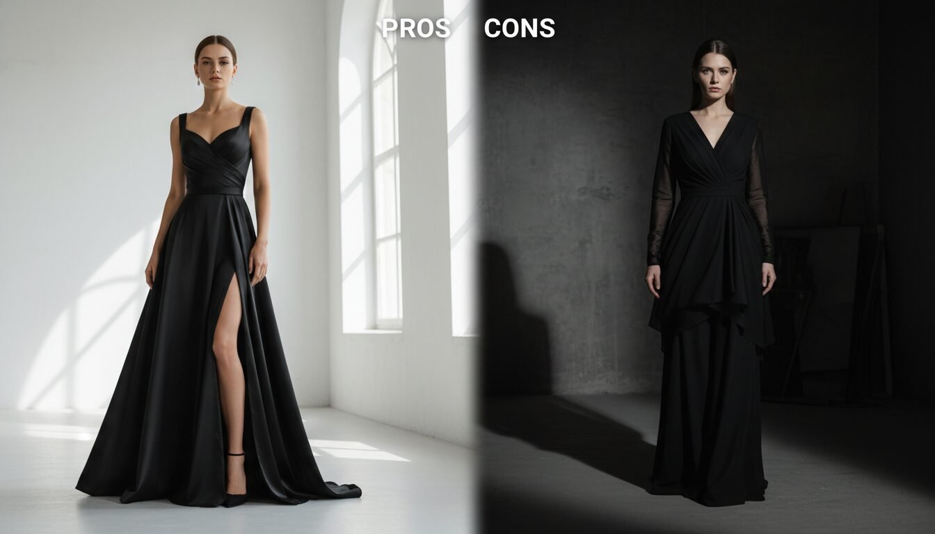 Pros and Cons of a Black Evening Dress - dress black evening | Pretty N Poison