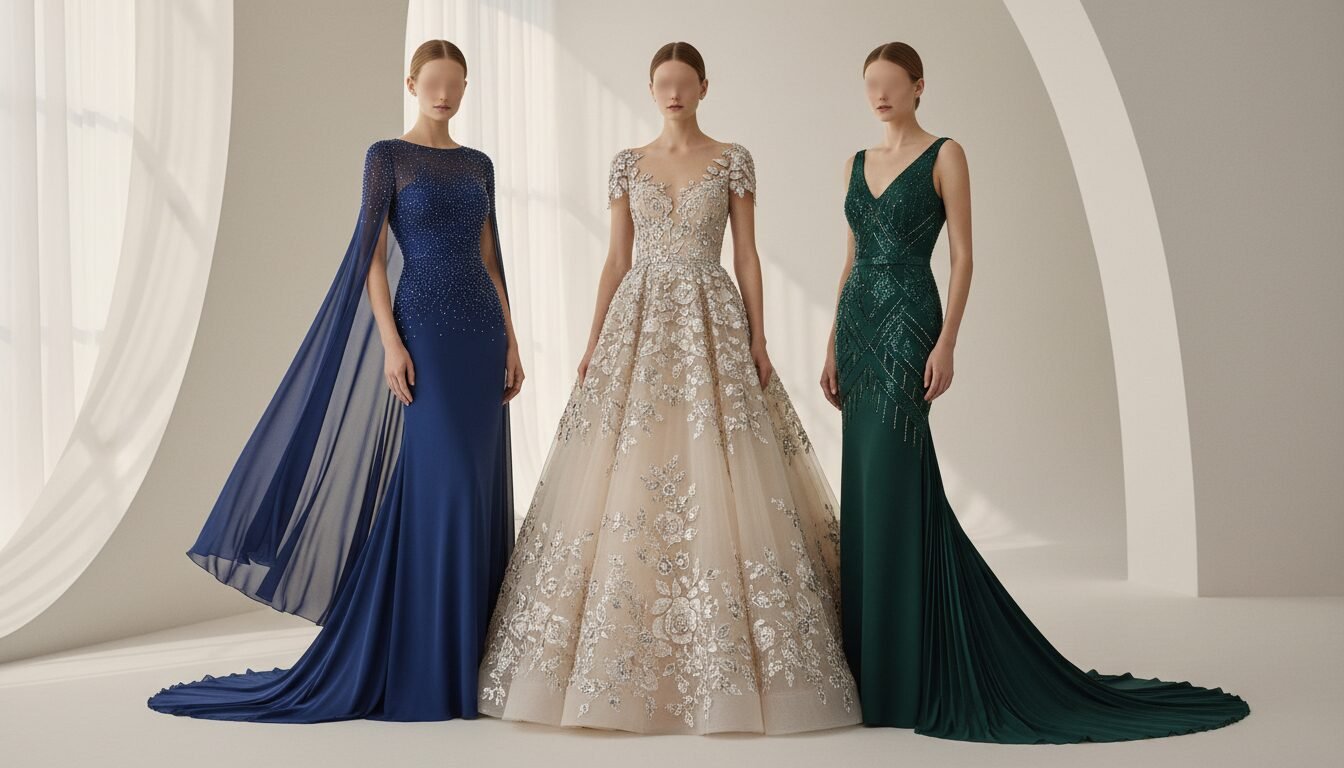 Fabrics and Embellishments That Elevate Your Look - elegant long evening dresses | Pretty N Poison