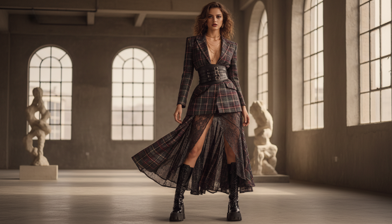 Plaid Gets a Seductive Makeover - fall 2025 fashion trends | Pretty N Poison