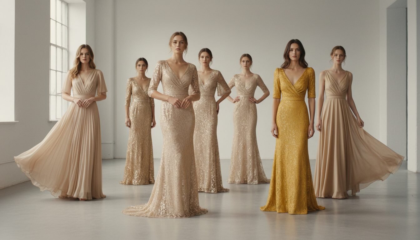 Exploring the Shades and Fabrics of Gold Dresses - gold dresses for women | Pretty N Poison