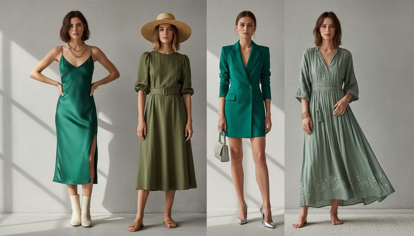 How to Style Green Dresses for Women - green dresses for women | Pretty N Poison