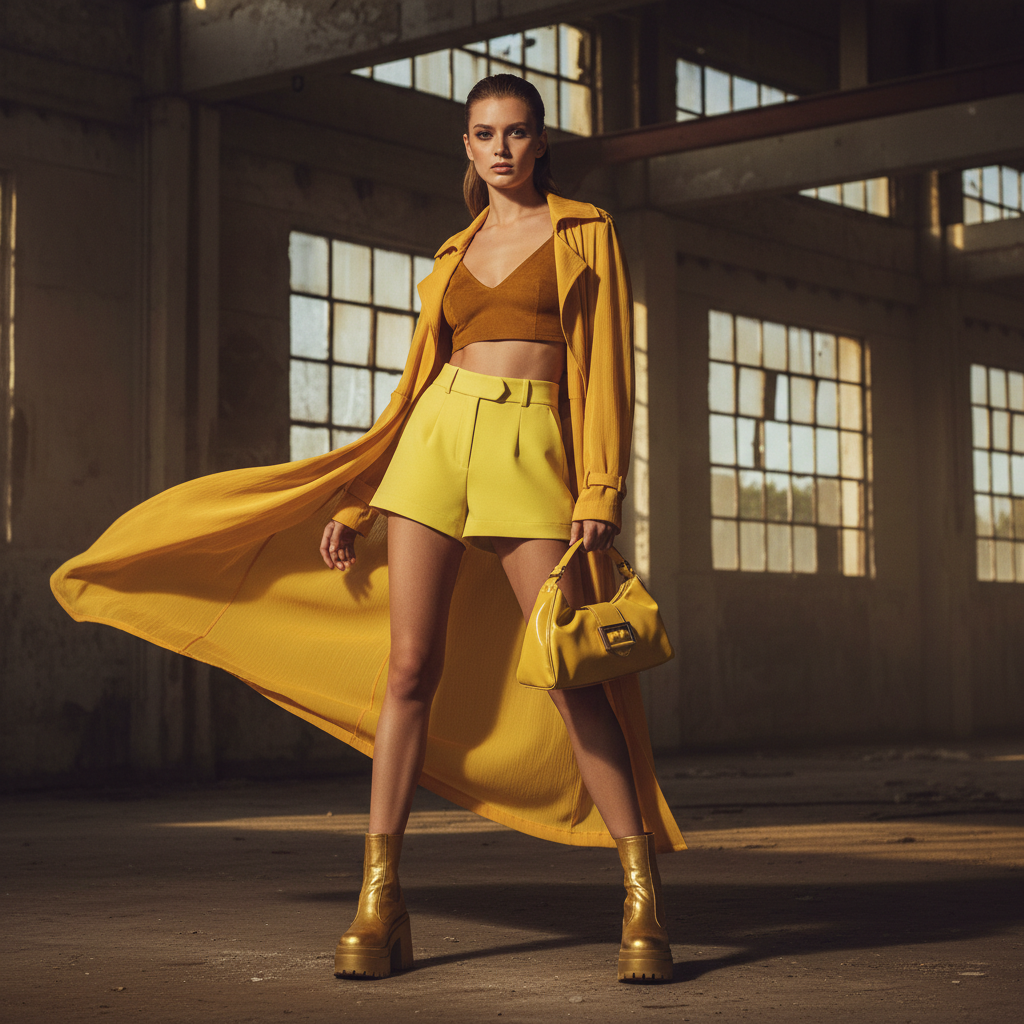 Shades of Yellow: The Color Commanding Attention - 2025 Fashion Trends: Hot Pants, Suede & Yellow Rule the