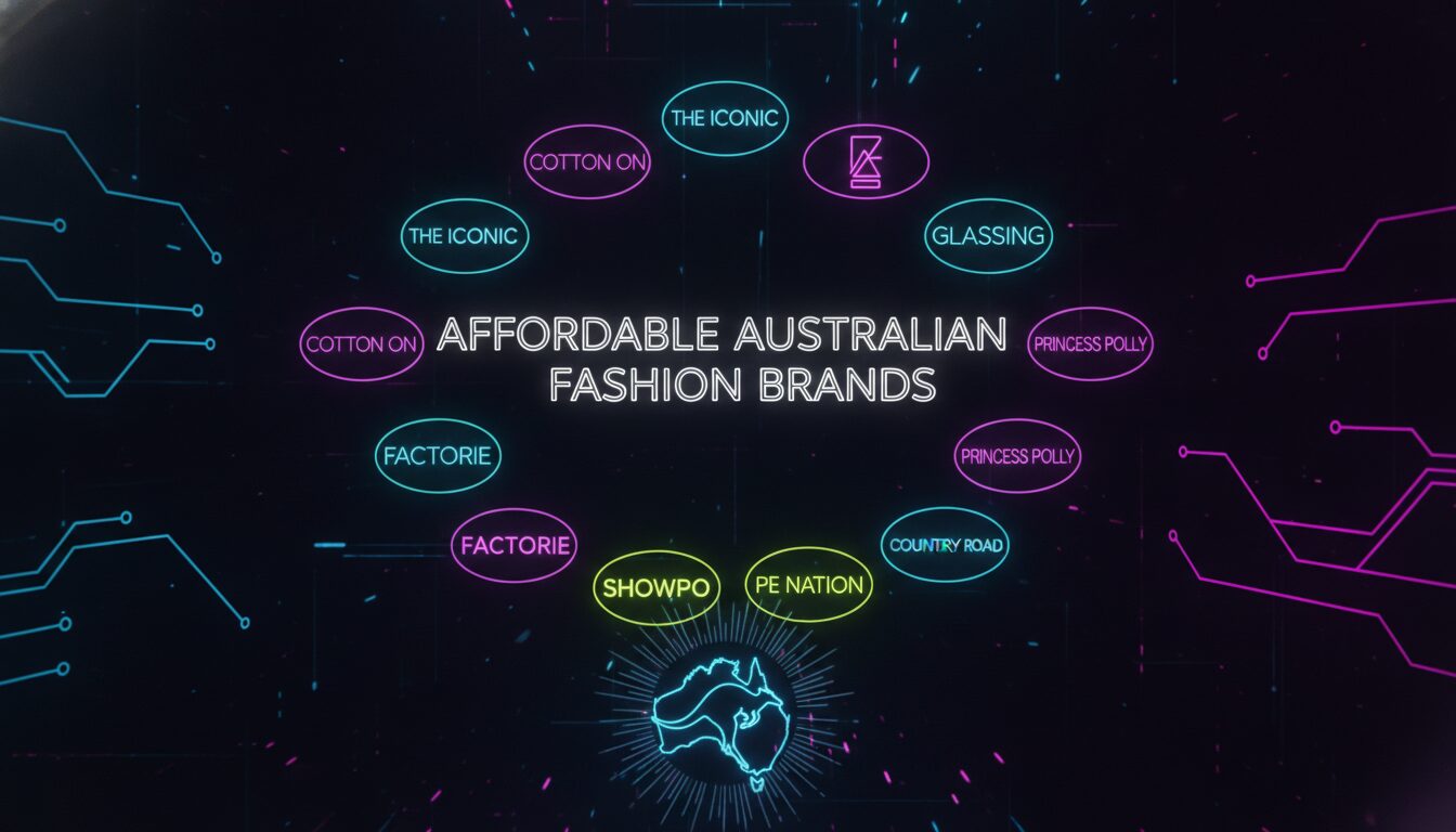Concept illustration for Affordable Australian Fashion Brands