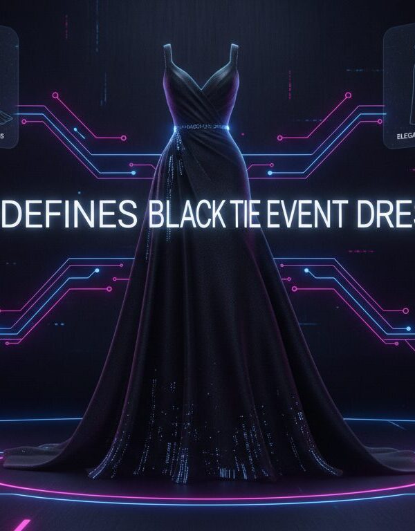 Illustration of What Defines Black Tie Event Dresses?