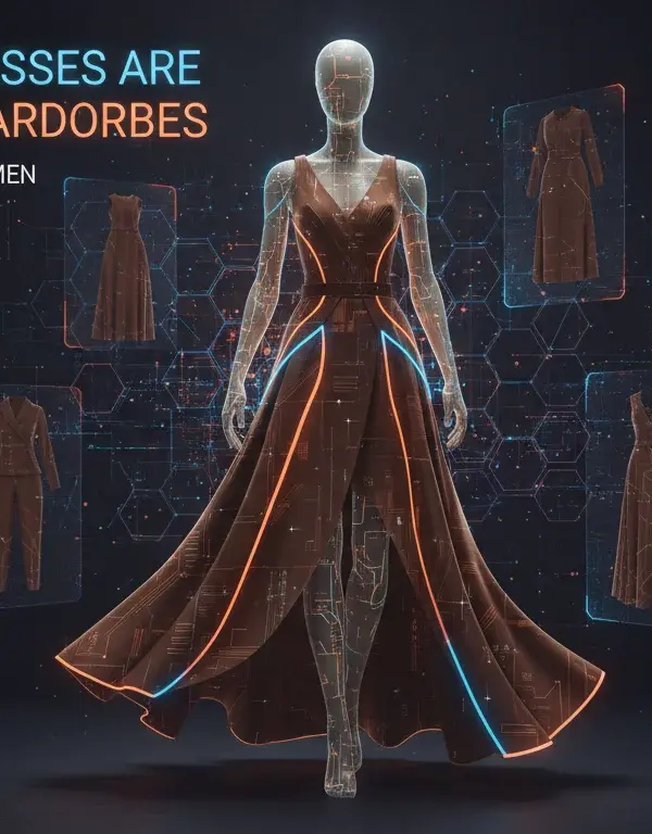 Illustration of Why Brown Dresses Are Winning 2026 Wardrobes