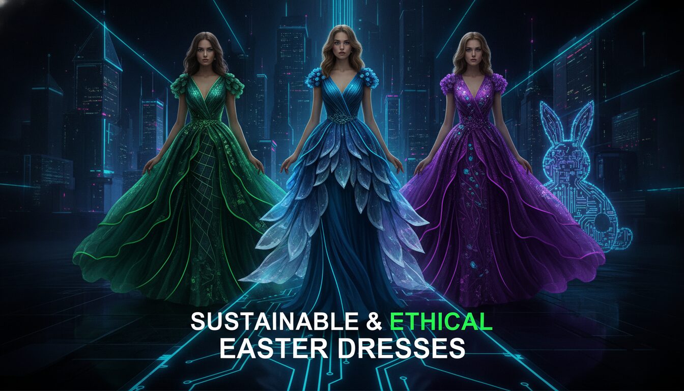 Concept illustration for Sustainable and Ethical Easter Dress Options