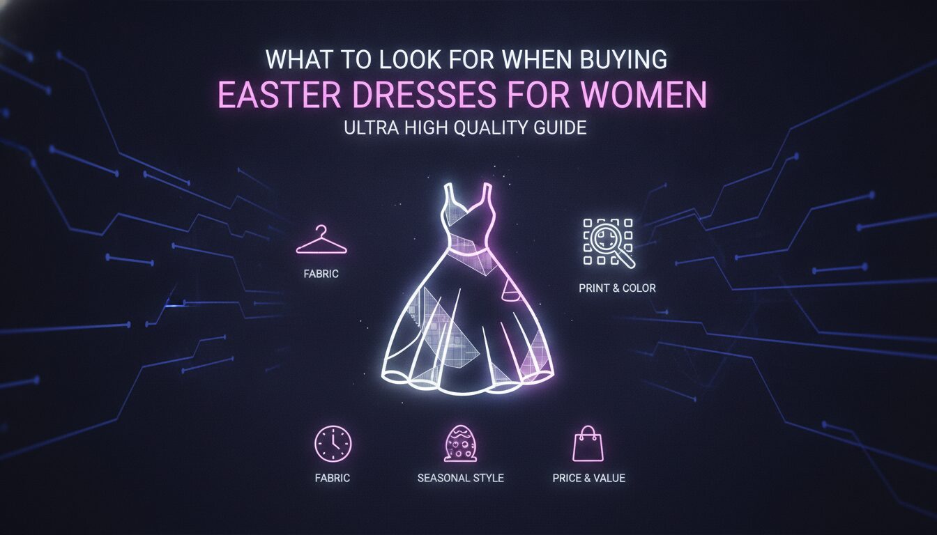 Illustration of What to Look for When Buying Easter Dresses for Women