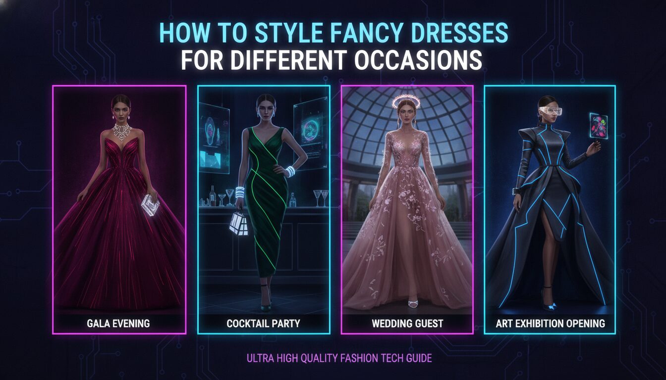 Visual guide to How to Style Fancy Dresses for Different Occasions