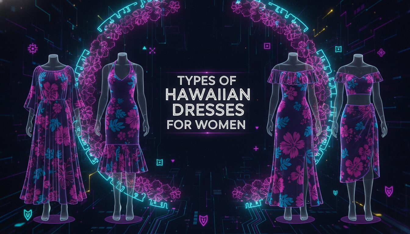 Types of Hawaiian Dresses for Women — illustrated overview