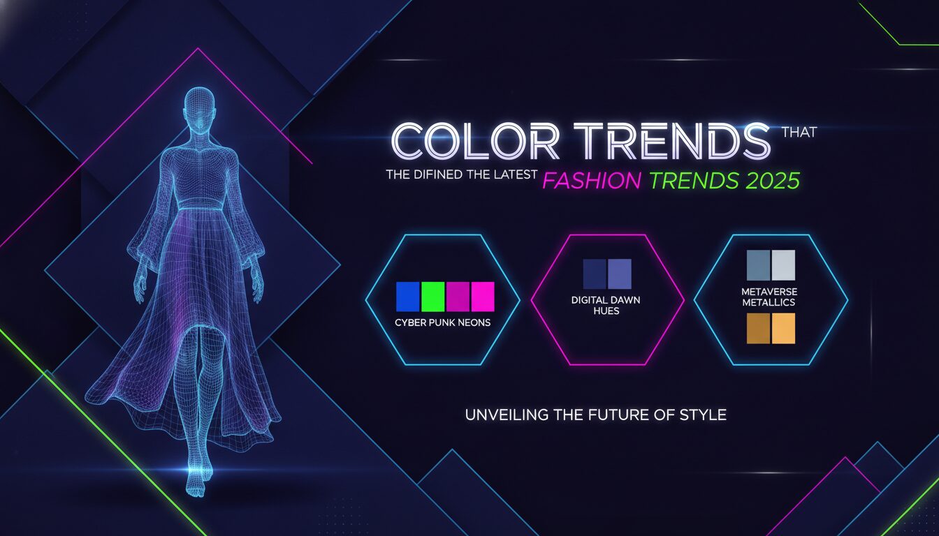 Concept illustration for Color Trends That Defined the Latest Fashion Trends 2025