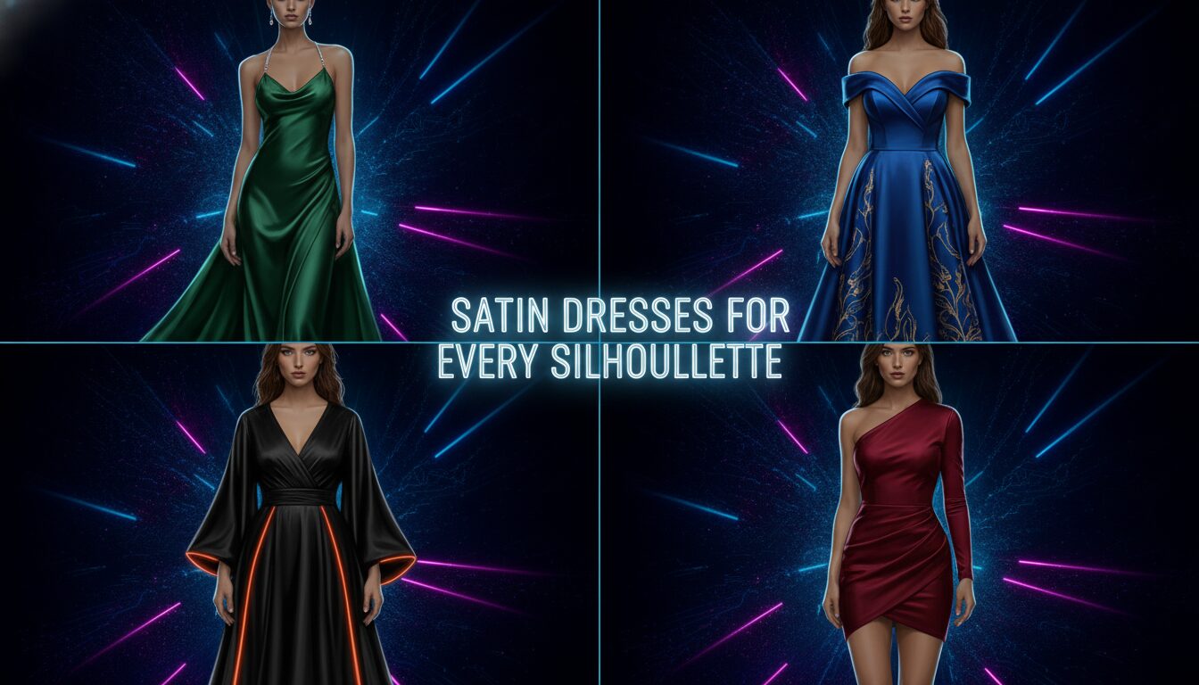 Visual guide to Satin Dresses for Different Body Types