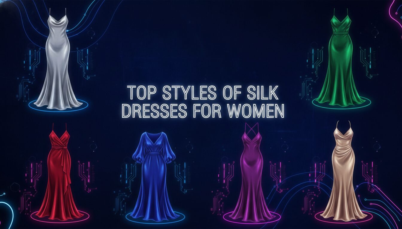 Top Styles of Silk Dresses for Women — illustrated overview