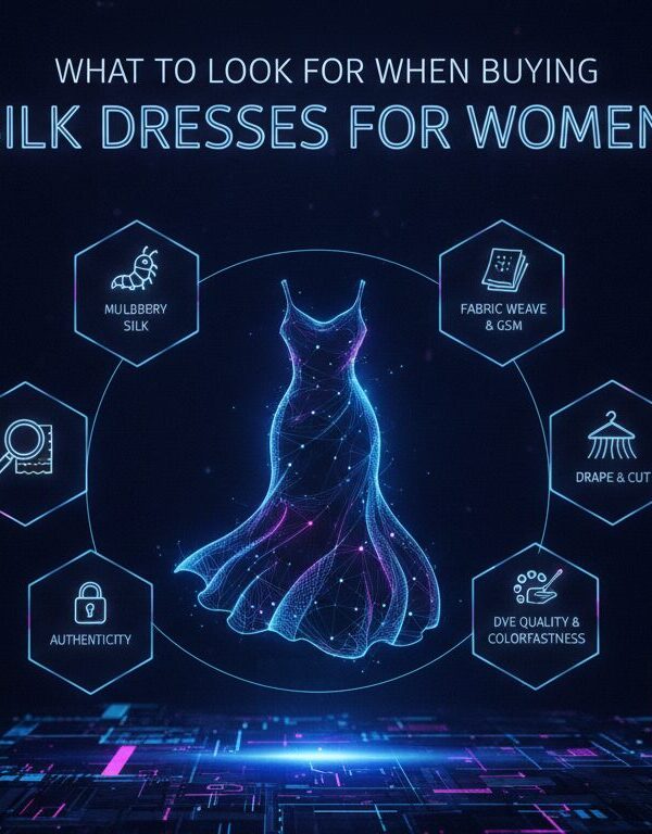 Illustration of What to Look for When Buying Silk Dresses for Women