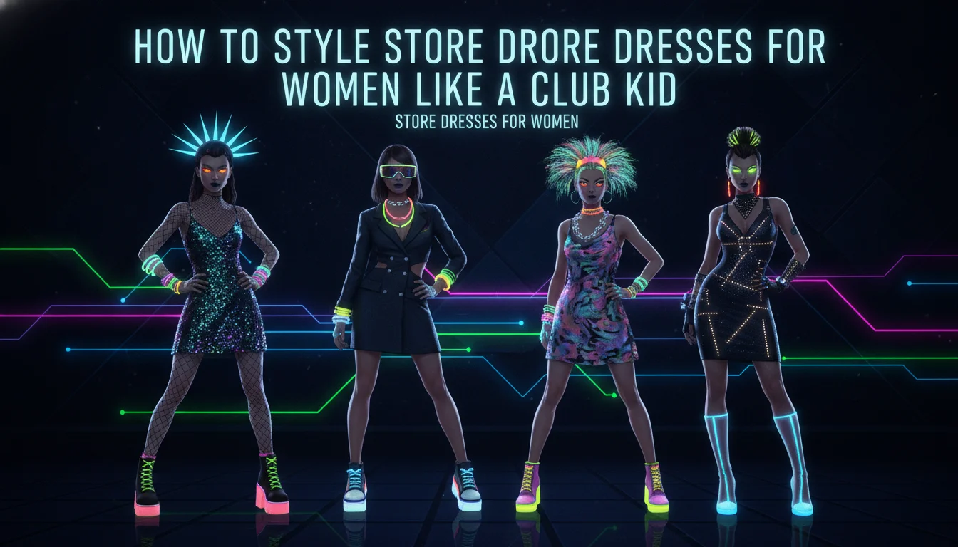Concept illustration for How to Style Store Dresses for Women Like a Club Kid