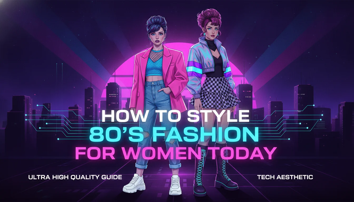 Concept illustration for How to Style 80's Fashion for Women Today