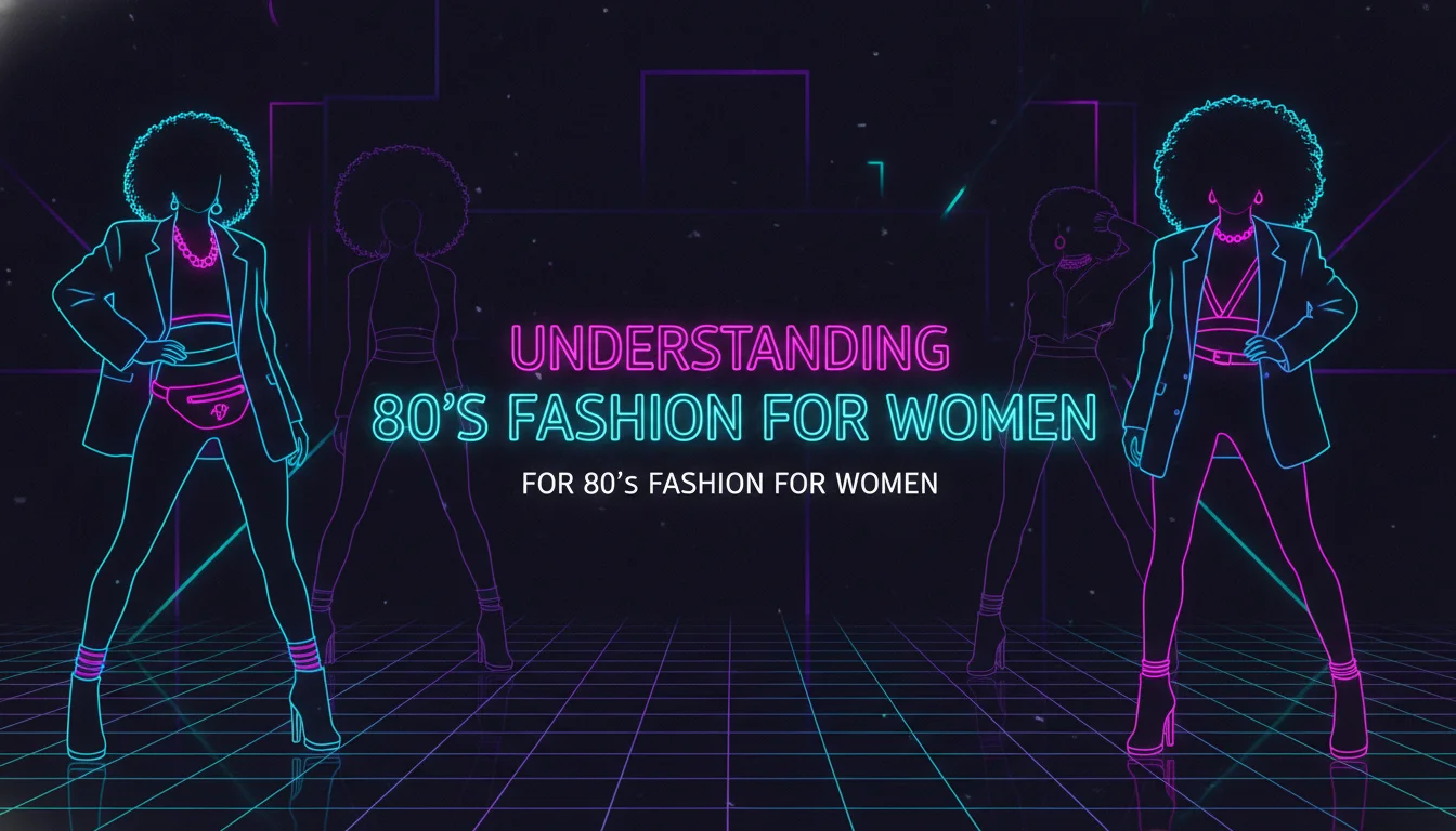 Illustration of Understanding 80's Fashion for Women