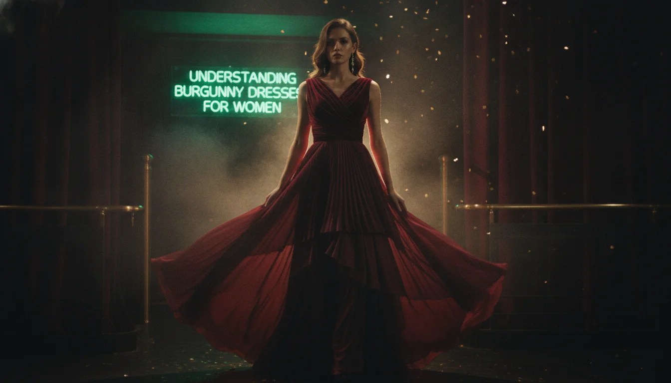 Illustration of Understanding Burgundy Dresses for Women