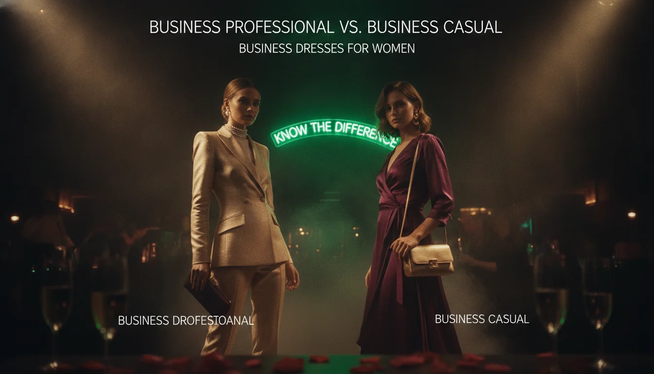 Business Professional vs. Business Casual: Know the Difference — illustrated overview