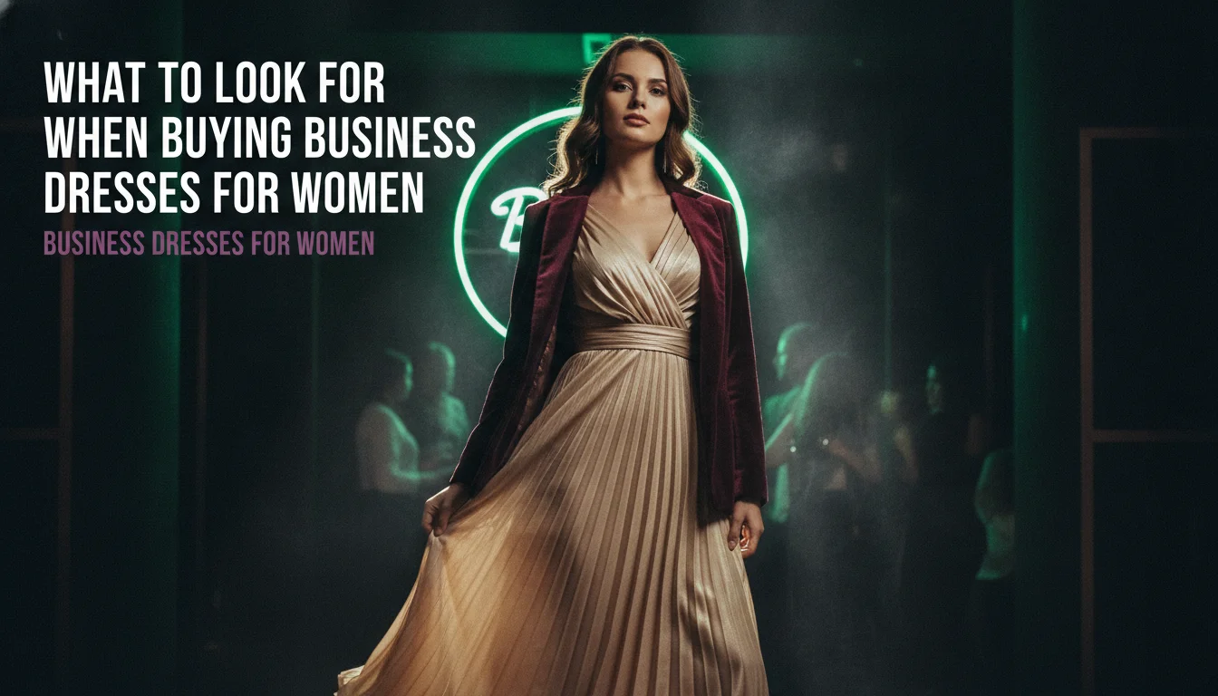 Illustration of What to Look for When Buying Business Dresses for Women