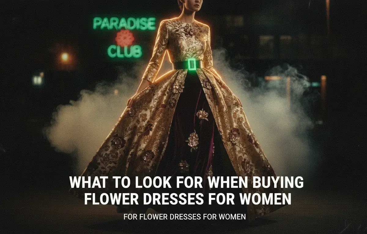 Illustration of What to Look For When Buying Flower Dresses for Women