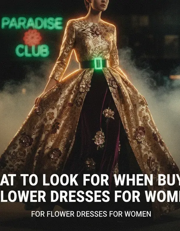 Illustration of What to Look For When Buying Flower Dresses for Women