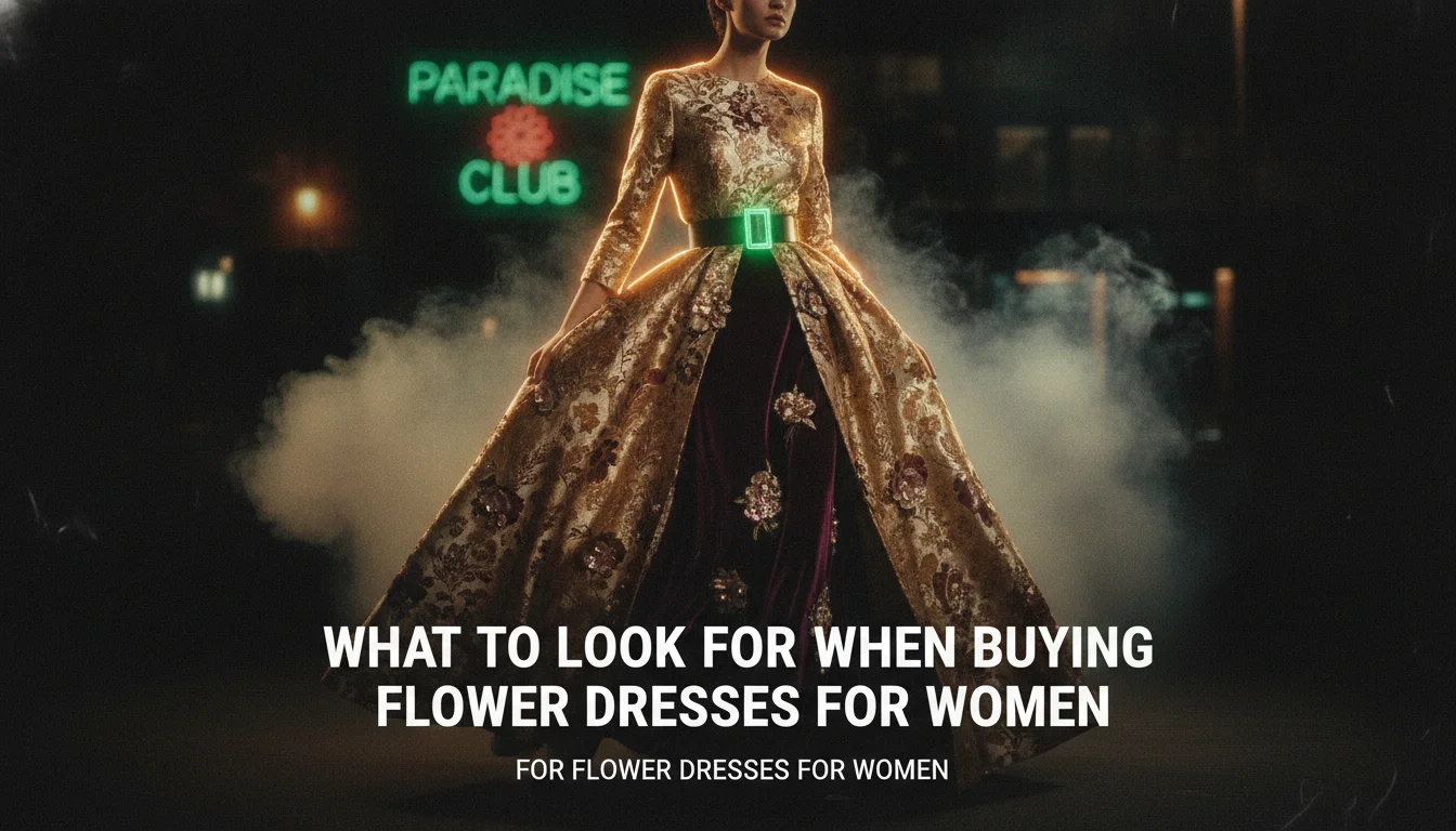 Illustration of What to Look For When Buying Flower Dresses for Women
