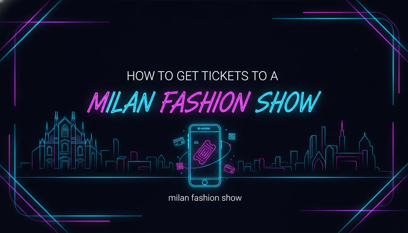 Visual guide to How to Get Tickets to a Milan Fashion Show