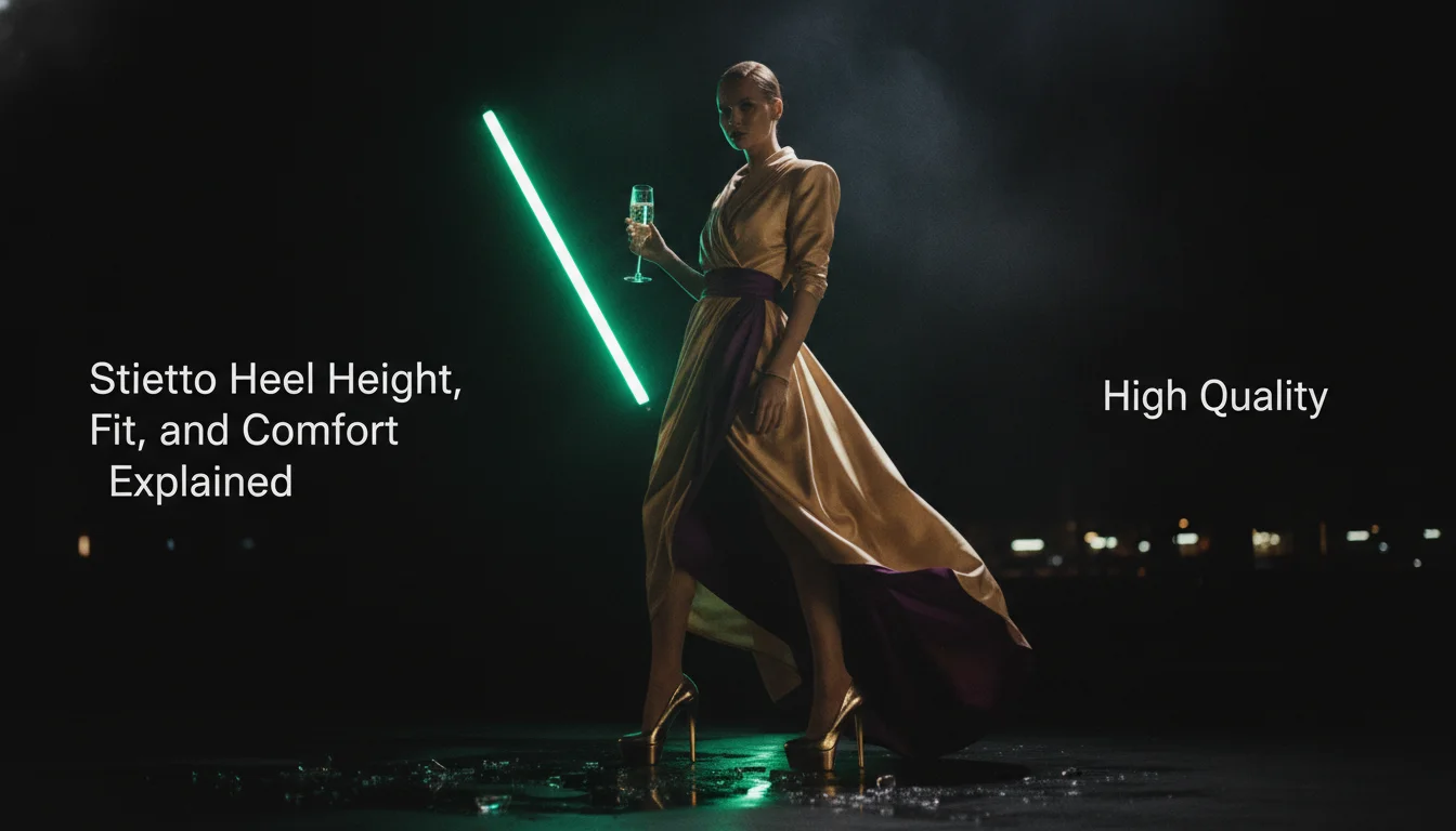 Visual guide to Stiletto Heel Height, Fit, and Comfort Explained